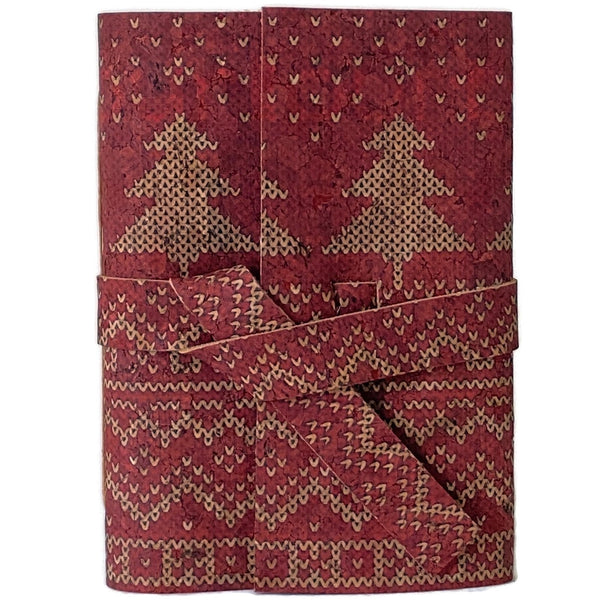 Ready To Ship 5x7 Vegan Cork Unlined Notebook, Winter Trees