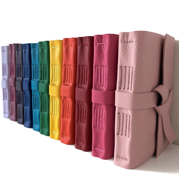 Ready To Ship 4x6 Unlined Leather Sketchbook, Choose Your Color