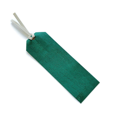 Deep Green Cork Bookmark, Vegan Friendly