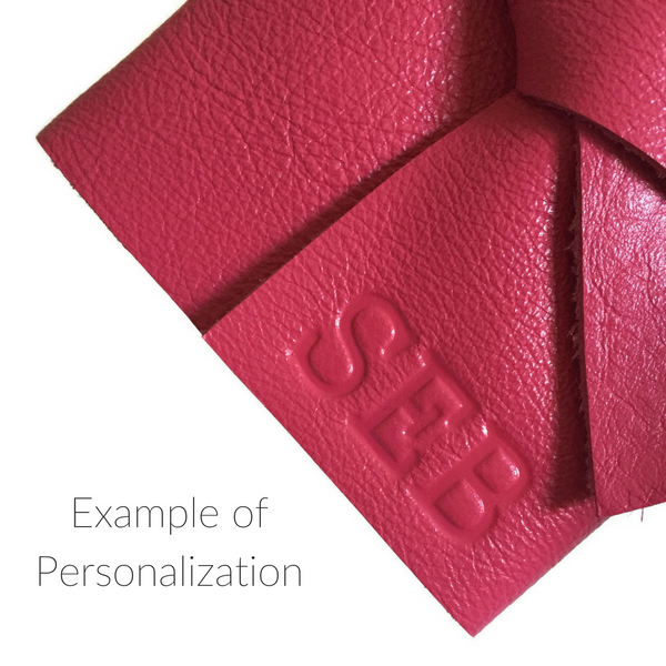 Custom Unlined Leather Sketchbook or Notebook, Blush Pink