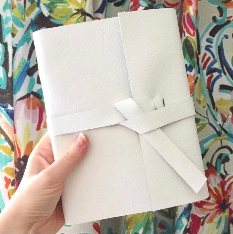 Ready To Ship White Notebook (LINED or UNLINED)