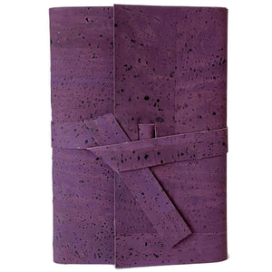 purple cork journal front view