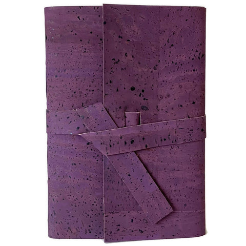 purple cork journal front view