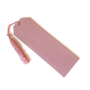 Blush Pink Leather Bookmark