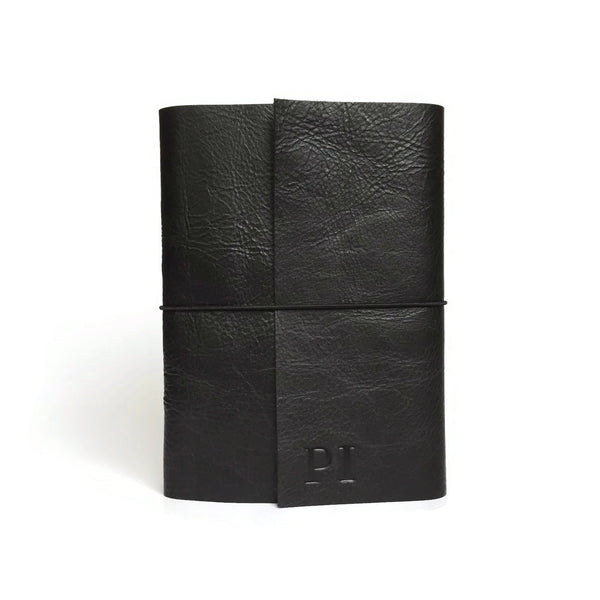 Refillable Black Leather Travelers Notebook 