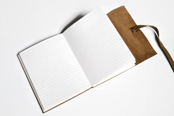 Ready To Ship White Notebook (LINED or UNLINED)