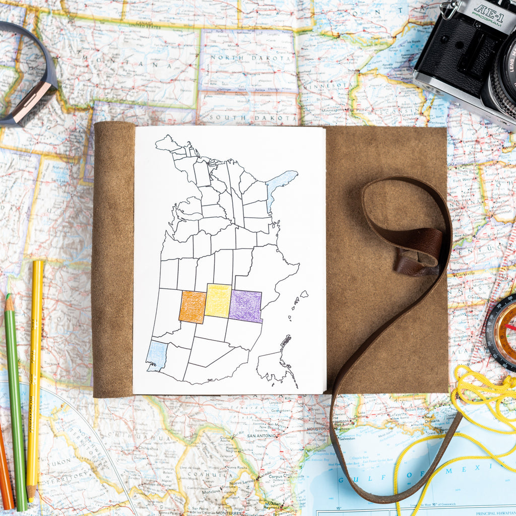 Color In Map Travel Journal, Build Your Own – Absolutely EVO