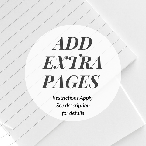Add On: 64 Extra Pages For Your Leather Journal