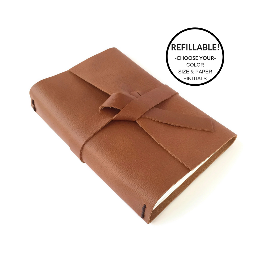 Leather Refillable Notebook Cover leather-refillable-notebook-cover