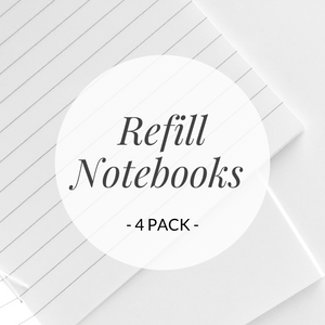 Notebook Refills, Pack of 4