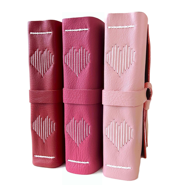 Heart Stitched Spine Leather Journal